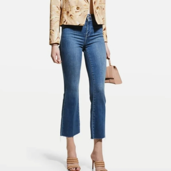 L'AGENCE Denim - L'AGENCE Kendra High Rise Cropped Flare Jeans